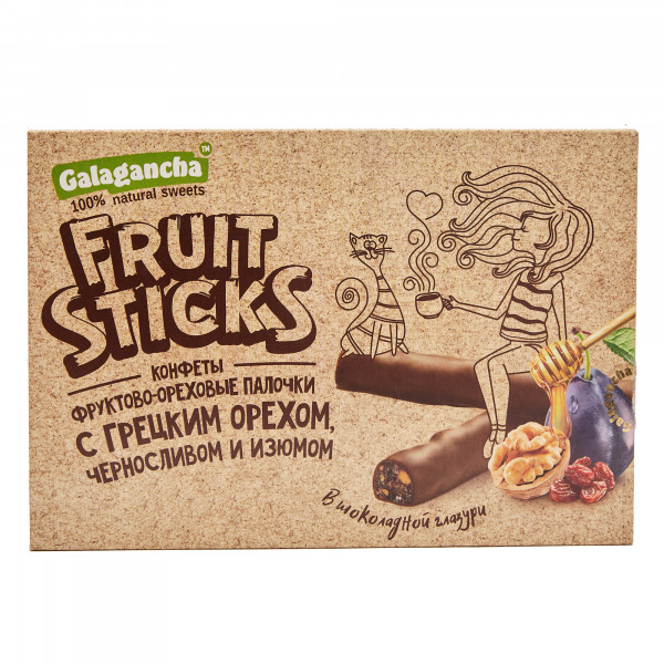 №2 Берестов КРАФТ Fruit Stiсks с черносливом и грецким орехом, 175г в Берёзовском