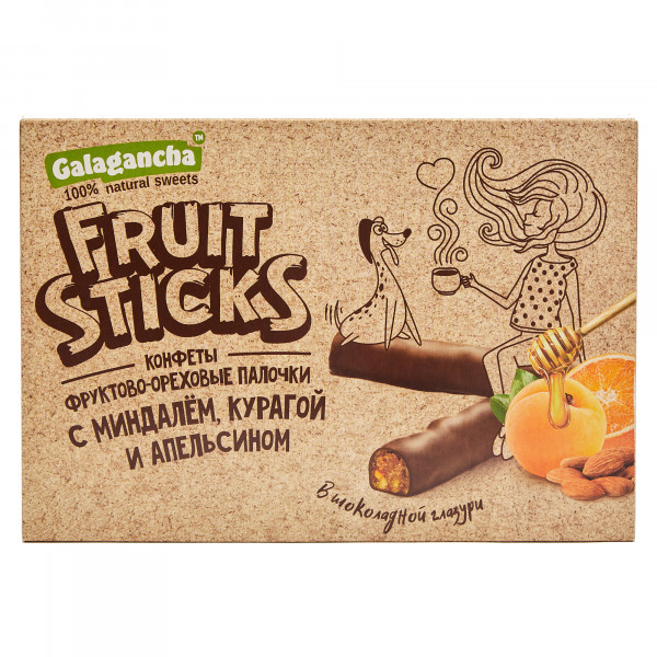 №2 Берестов КРАФТ Fruit Stiсks с курагой и миндалем, 175г   в Берёзовском