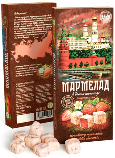  Сладарт Мармелад Клубничный в белом шоколаде, 150г   в Берёзовском